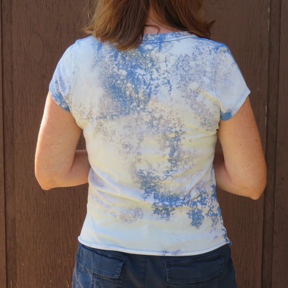 Chicago Cubs Champs Custom Bleach V Neck Tee sz S - Picture 2 of 4